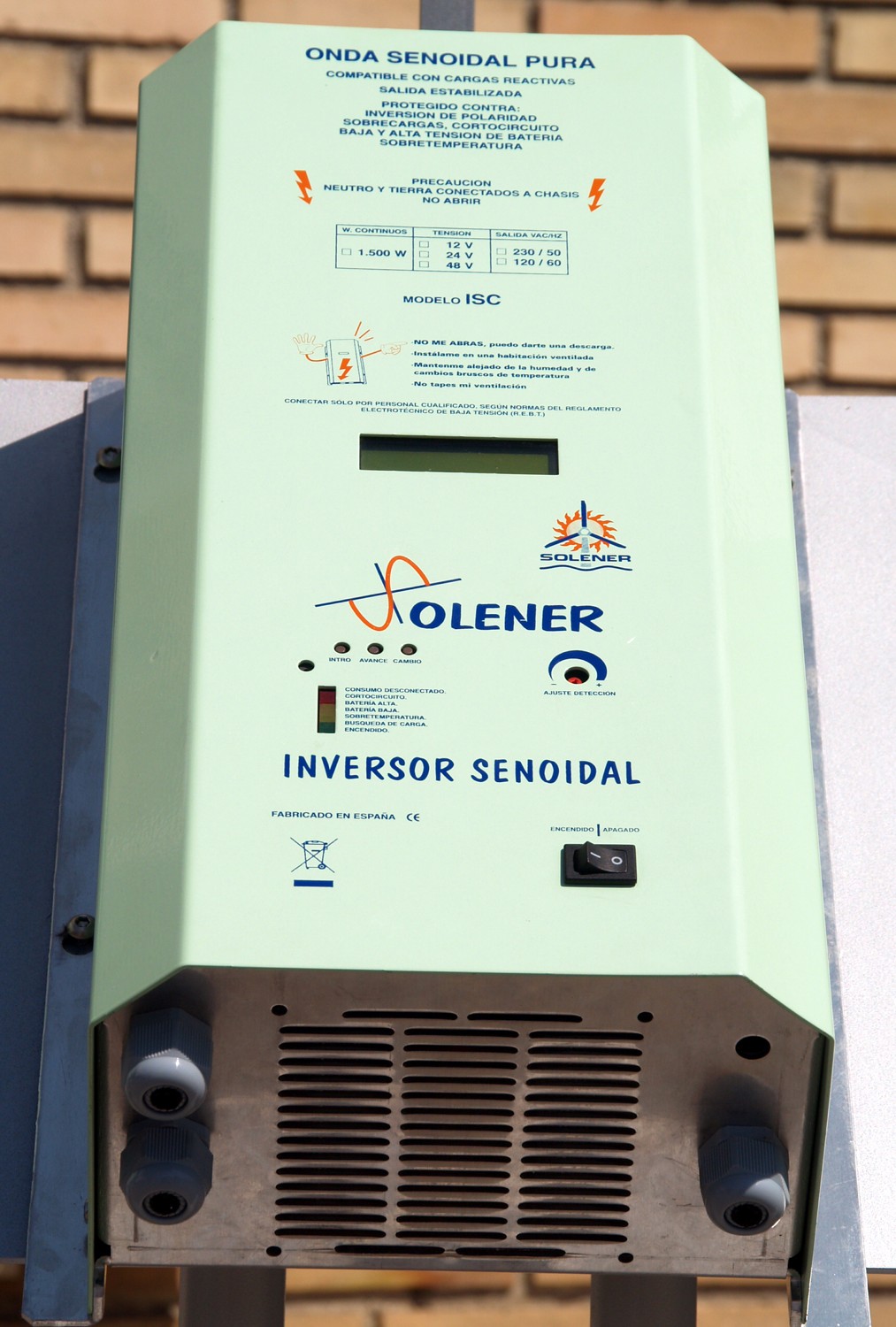 Conexiones y ventilación de un equipo