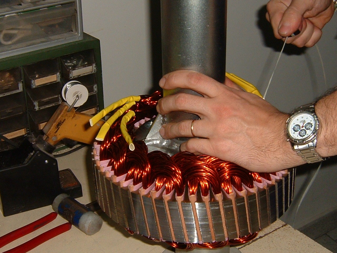 Trabajo sobre un bobinado eléctrico
